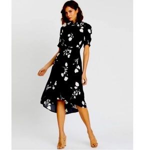 Ba&sh black and white poppy dress